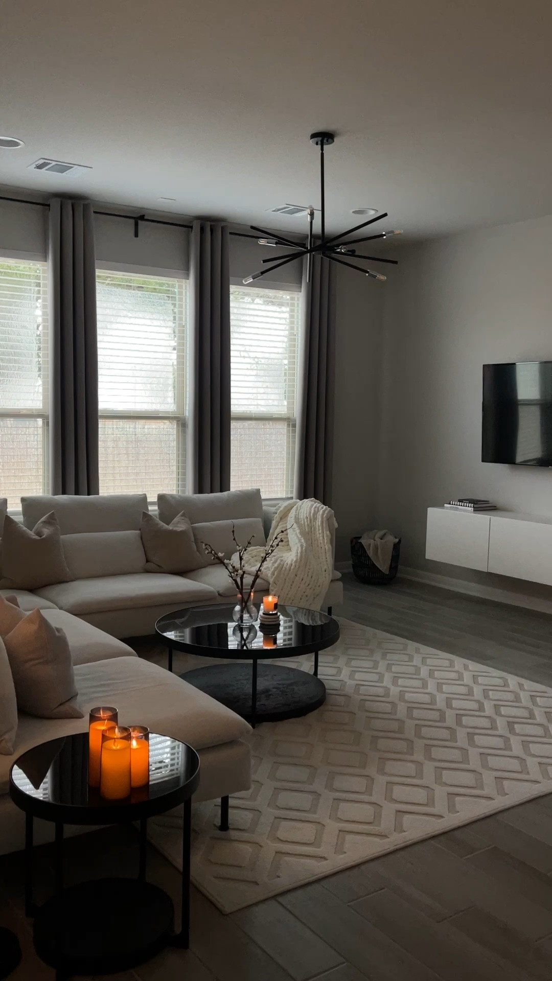 Beautiful, high quality Woven Area Rug, 7'9" × 10'10". Color ivory 
2. Curtains also linked but different colors of the exact one I got taupe color

#LTKhome #LTKFind