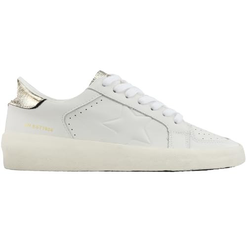 Vintage Havana Women's Casual and Fashion Sneakers, White/Gold, 5.5 | Amazon (US)