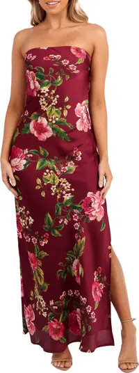 Bryden Strapless Satin Maxi Dress | Nordstrom