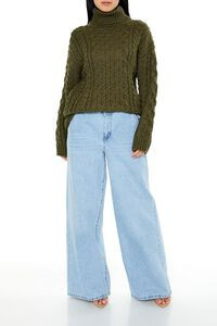 Cable Knit Turtleneck Sweater | Forever 21