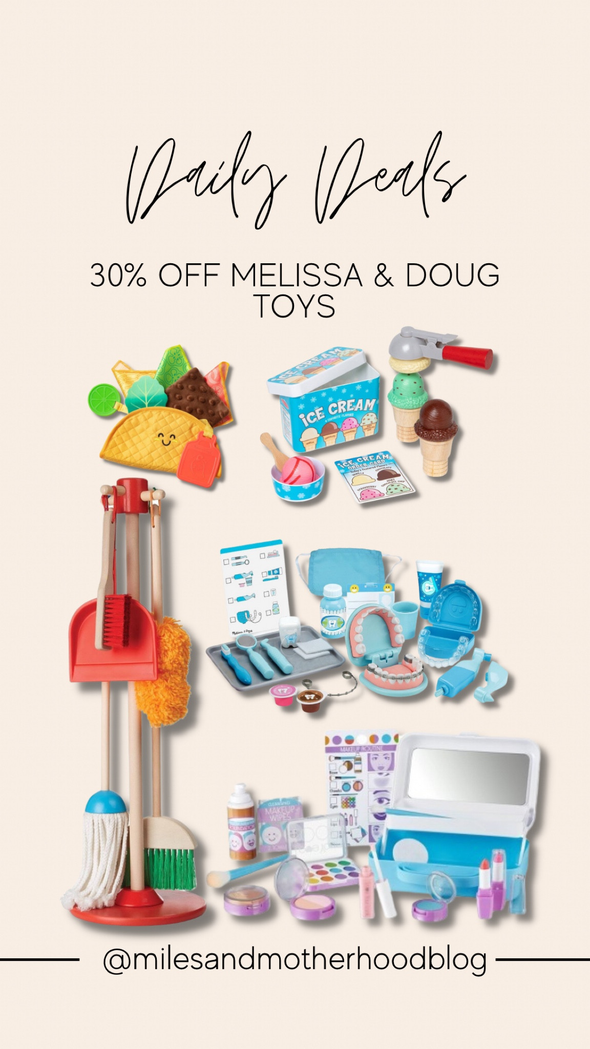 Daily Deal: 30% off Melissa & Doug toys! Almost all toys have almost a five star rating. Play pretend toys, dress up toys, toddler toys, sensory toys

#LTKkids #LTKfamily #LTKGiftGuide