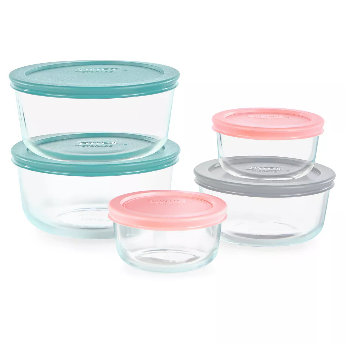 Pyrex Simply Store 10-piece Glass Storage Set with Lids | Kohl's