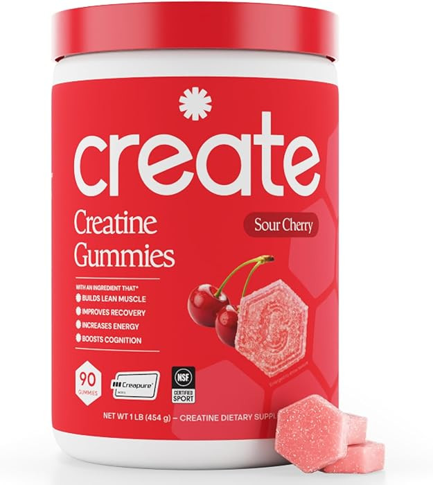 Create Creatine Monohydrate Gummies for Men & Women, Boost Focus, Strength, and Endurance, Anti-M... | Amazon (US)