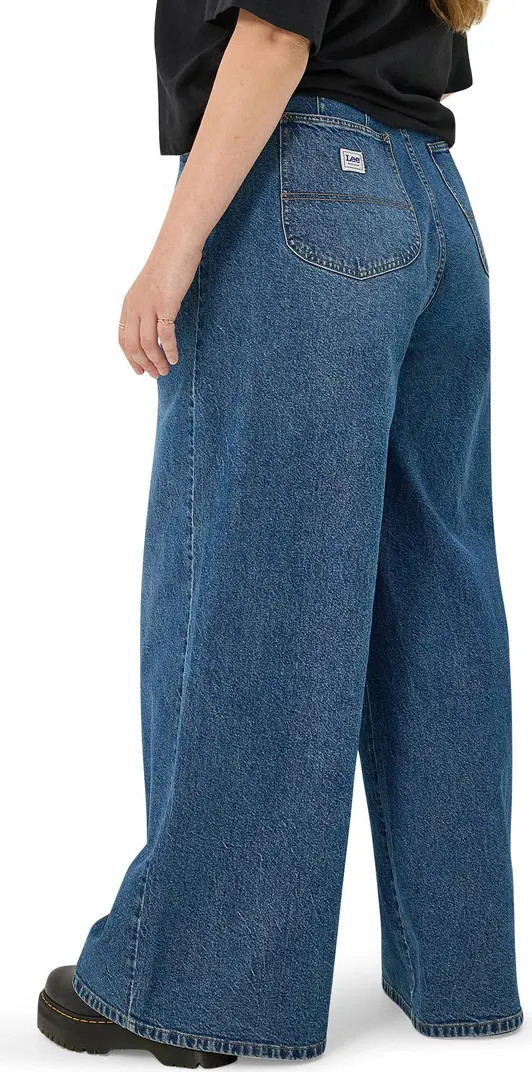 High Waist Pleated Wide Leg Jeans | Nordstrom