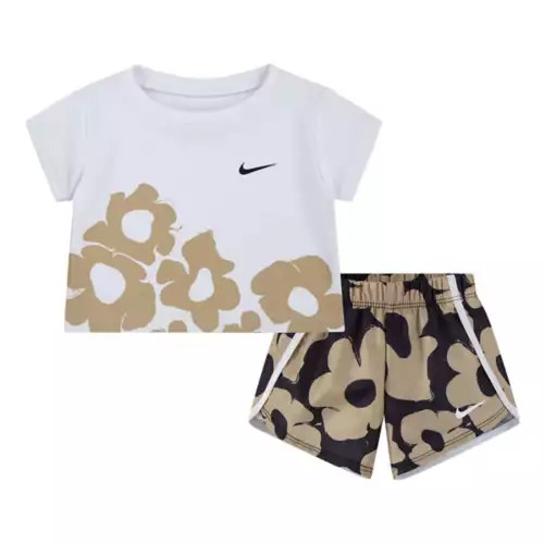Baby Girls' Nike Floral Dri-FIT Sprinter T-Shirt and Shorts Set | Scheels