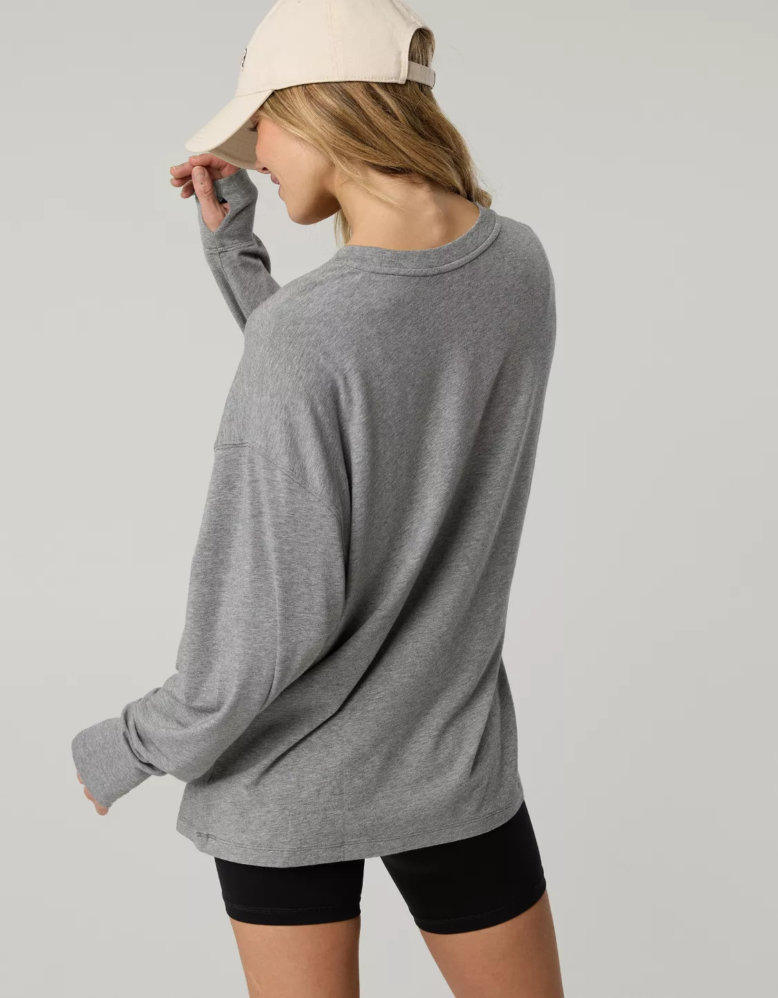 OFFLINE By Aerie Let's Stretch Long Sleeve Boyfriend T-Shirt | American Eagle Outfitters (US & CA)