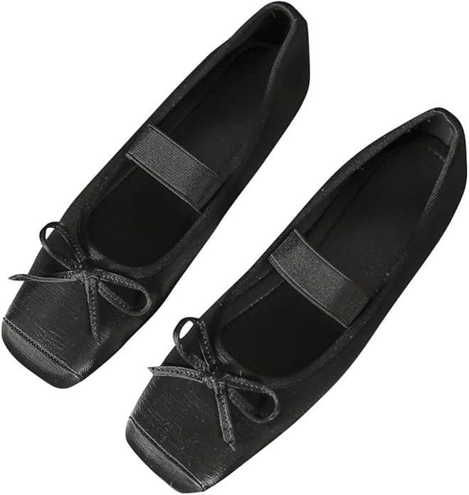 TN TANGNEST Leather Flats for Women Comfortable Round Toe Slip On Ballet Flats Retro Dress Mary J... | Amazon (US)