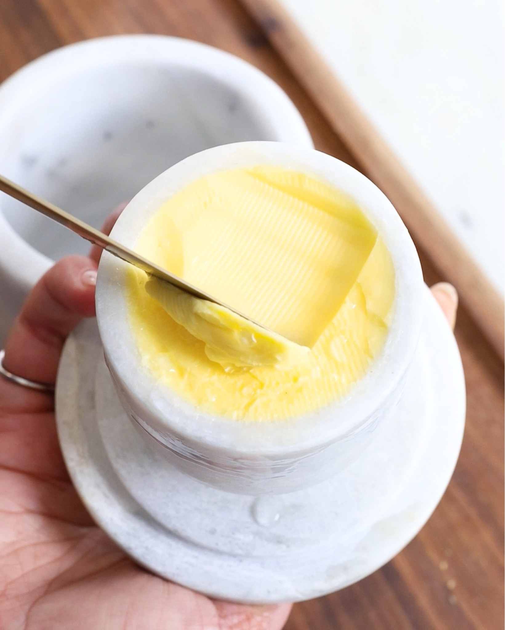 My marble butter keeper 

#LTKhome #LTKfindsunder50