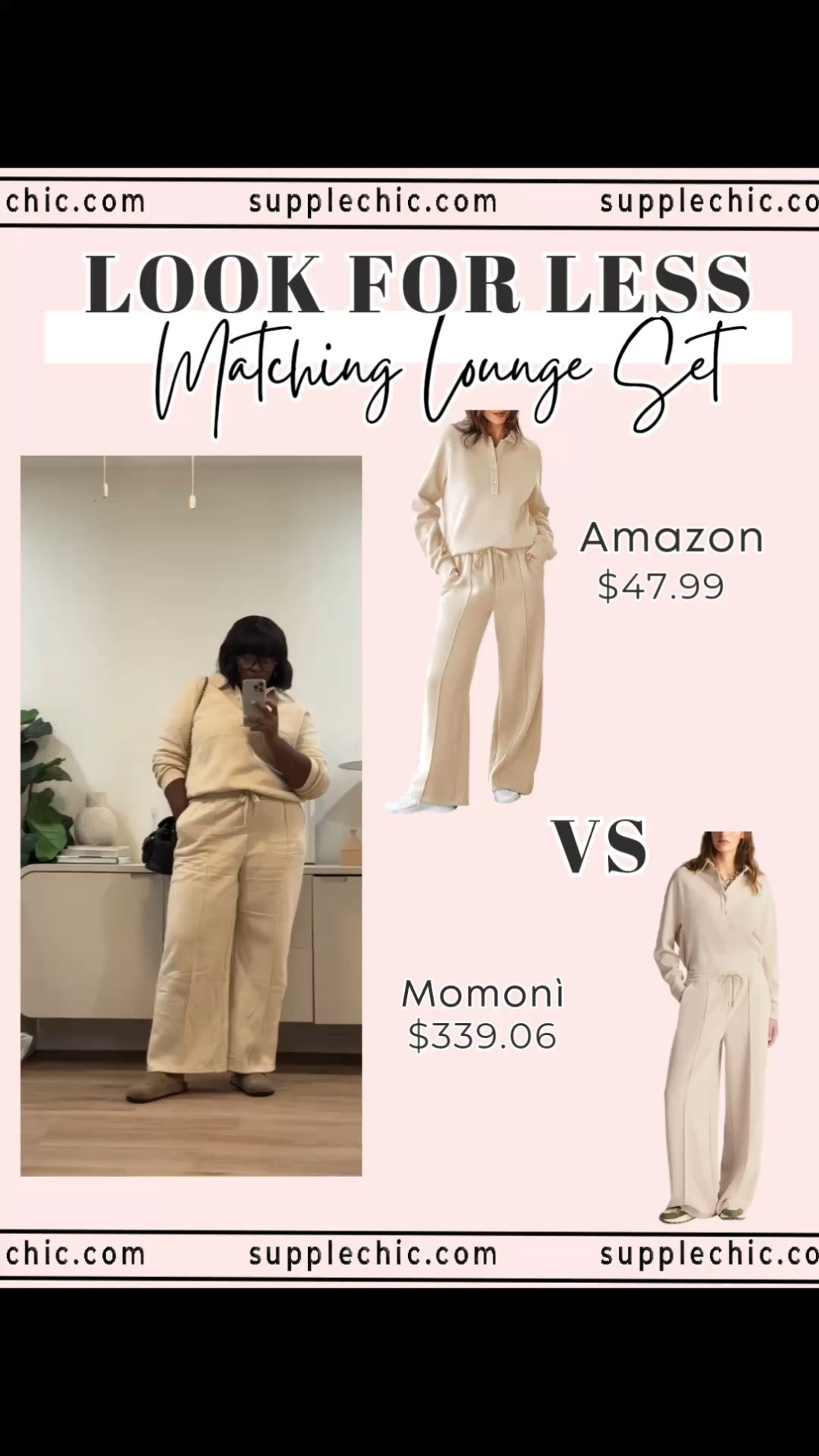 Comfortable outfits can still feel stylish. A relaxed matching set brings together a cozy fit with a chic, effortless look. Matching Lounge Set Lounge Set Outfit Cozy Fall Outfit Affordable Lounge Set Neutral Outfit Ideas Travel Outfit Ideas Airport Outfit Casual Outfit Ideas Everyday Outfit Comfy Outfit Ideas

#LTKootd #LTKSeasonal #LTKMidsize
