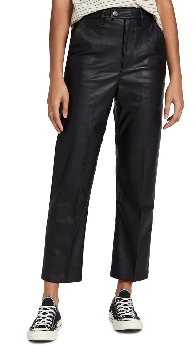 Math Club Faux Leather Slacks | Shopbop