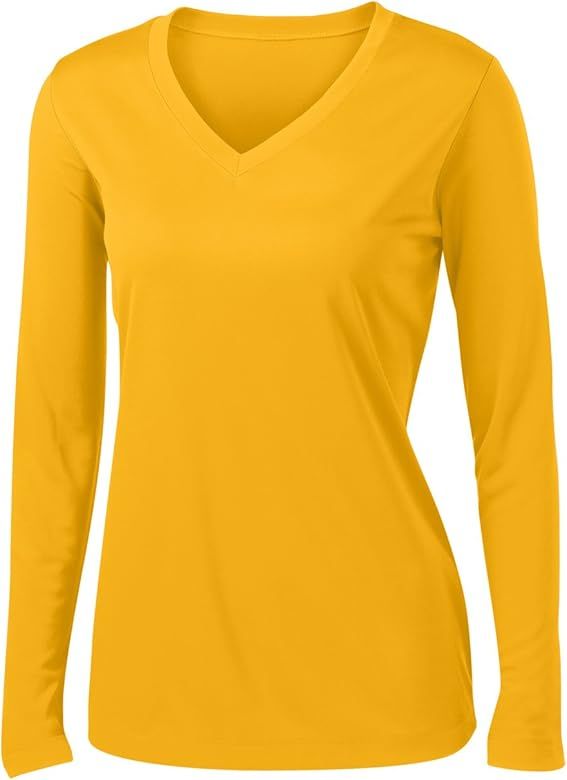 Animal Den Ladies Long Sleeve Moisture Wicking Athletic Shirts Sizes XS-4XL | Amazon (US)