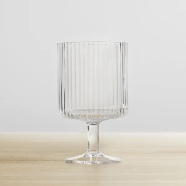 Laya Fluted Acrylic Goblet | Wayfair North America