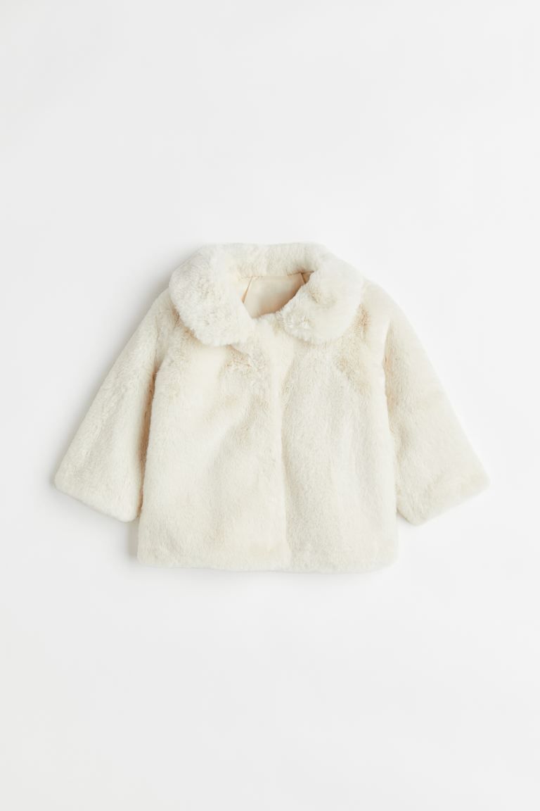Faux Fur Jacket - Natural white - Kids | H&M US | H&M (US + CA)