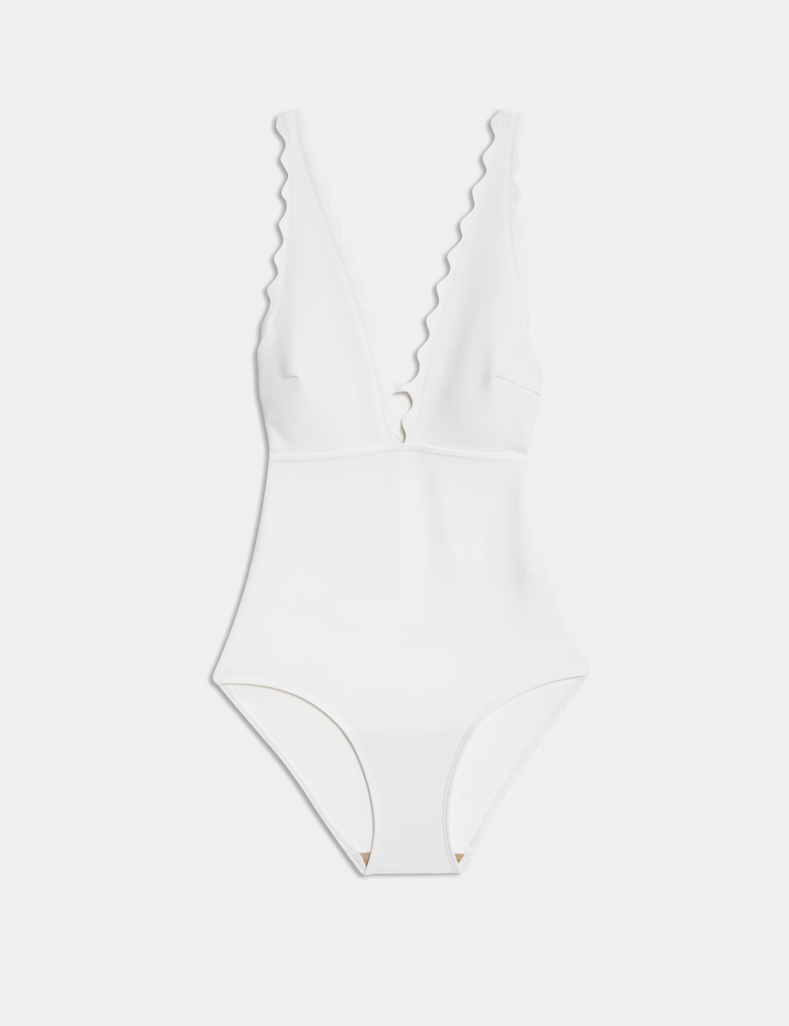 Neoprene Scallop Plunge Swimsuit | Marks & Spencer (UK)