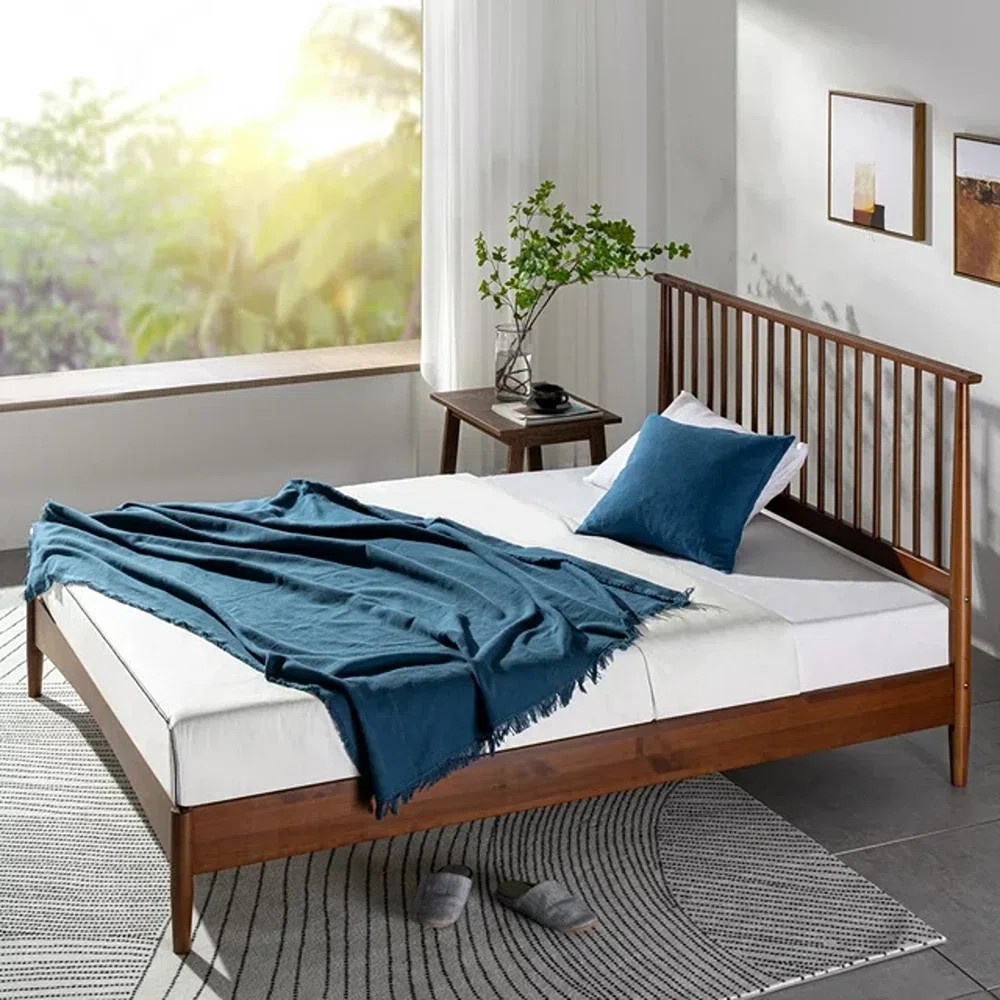 George Oliver Rashay Mid-Century Modern Solid Wood Spindle Platform Bed & Reviews | Wayfair | Wayfair North America