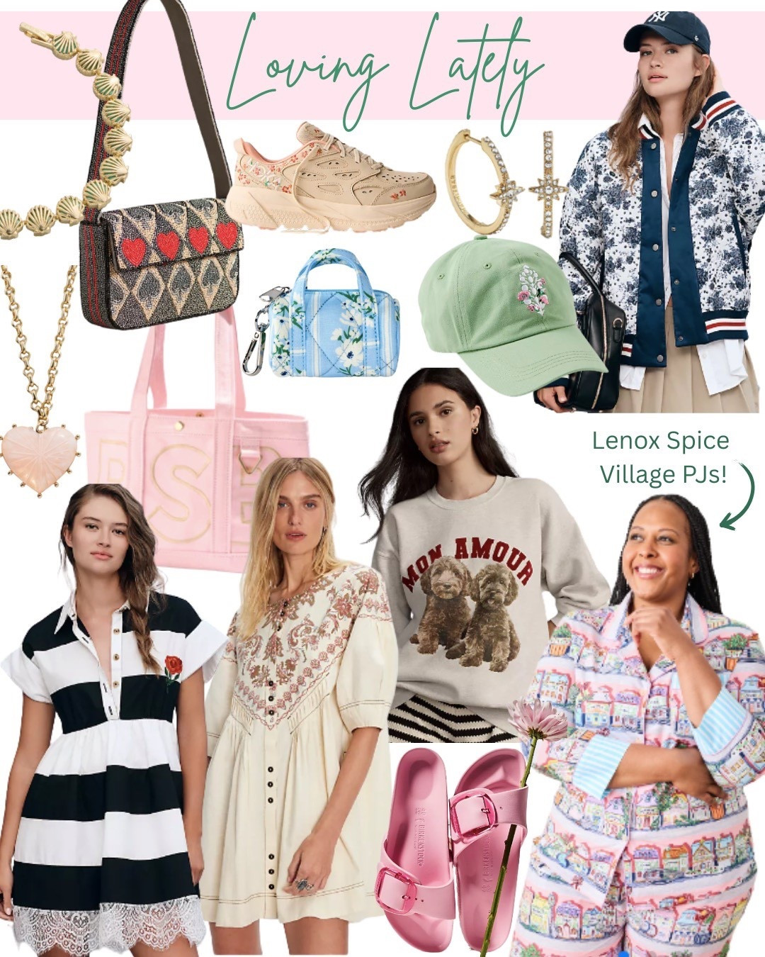 Some things I’ve been window shopping for lately 😻

Lenox spice village print pajamas, gold jewelry, bag charms, beaded bag, mini dress, dad sneakers 

#LTKSeasonal #LTKStyleTip #LTKShoeCrush