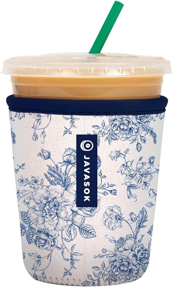 Sok It Java Sok Iced Coffee & Cold Soda Insulated Neoprene Cup Sleeve (Like Fine China, Medium: 2... | Amazon (US)