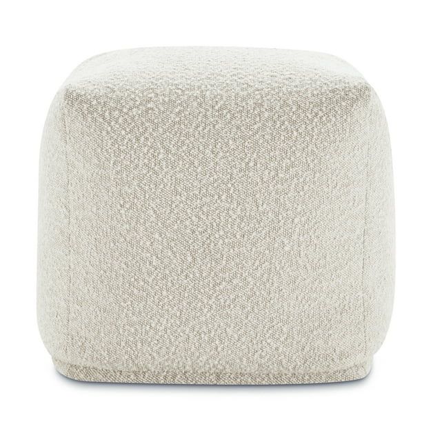 Poly and Bark Metz Pouf in Crema White Boucle | Walmart (US)
