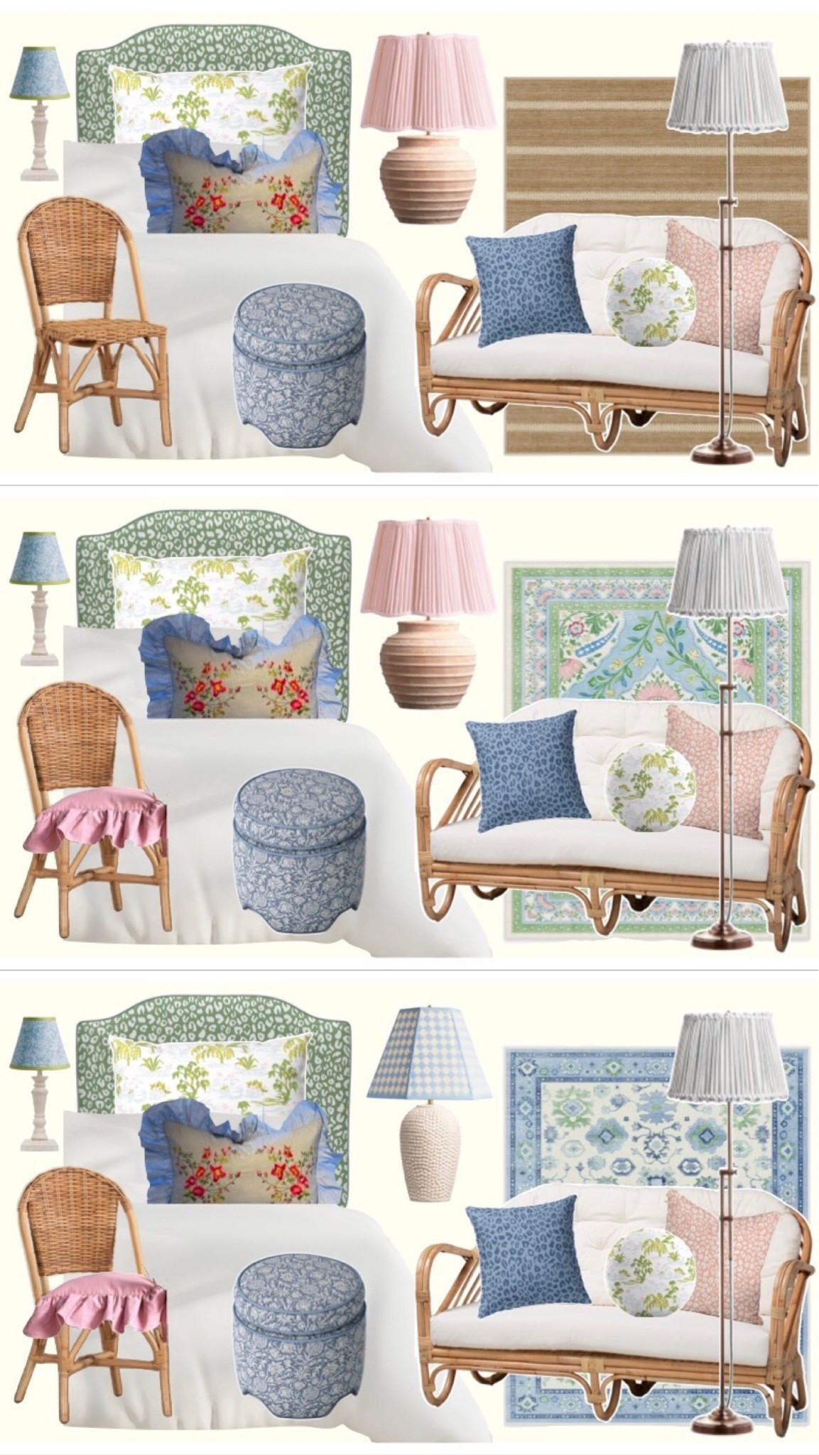 My daughter was heading to the Mecca of designed dorms, I’m a designer, and she wanted to be the client. So what do you do? Jump in and swim! These were a few presentation images to clients (daughter and roomies). They wanted blue and green with a touch of pink and I just wanted it to look collected rather than a staged dorm room. (Unable to link lighting and some pillows.)

#LTKHome #LTKSeasonal #LTKOver40