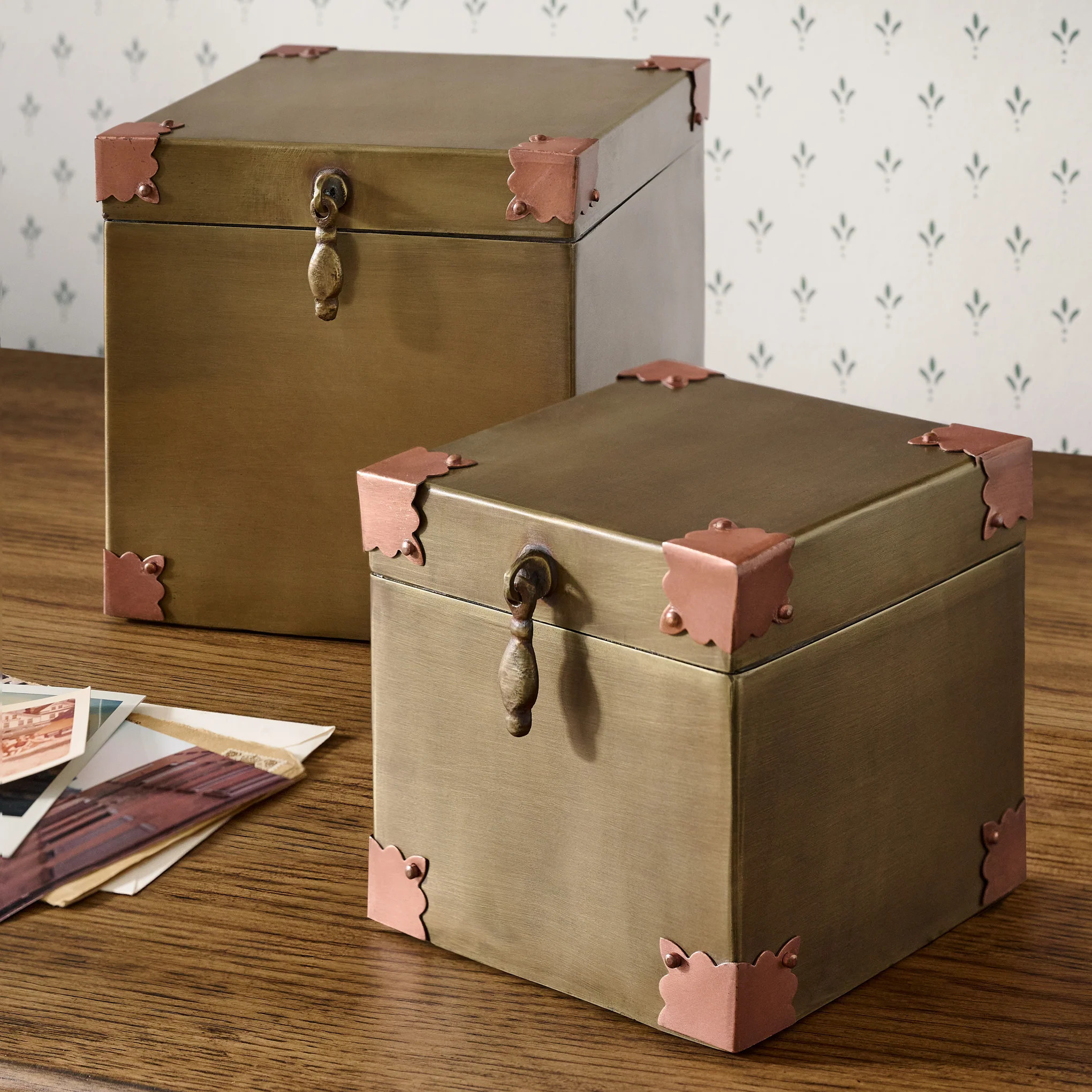 Brass and Copper Decorative Box | Magnolia