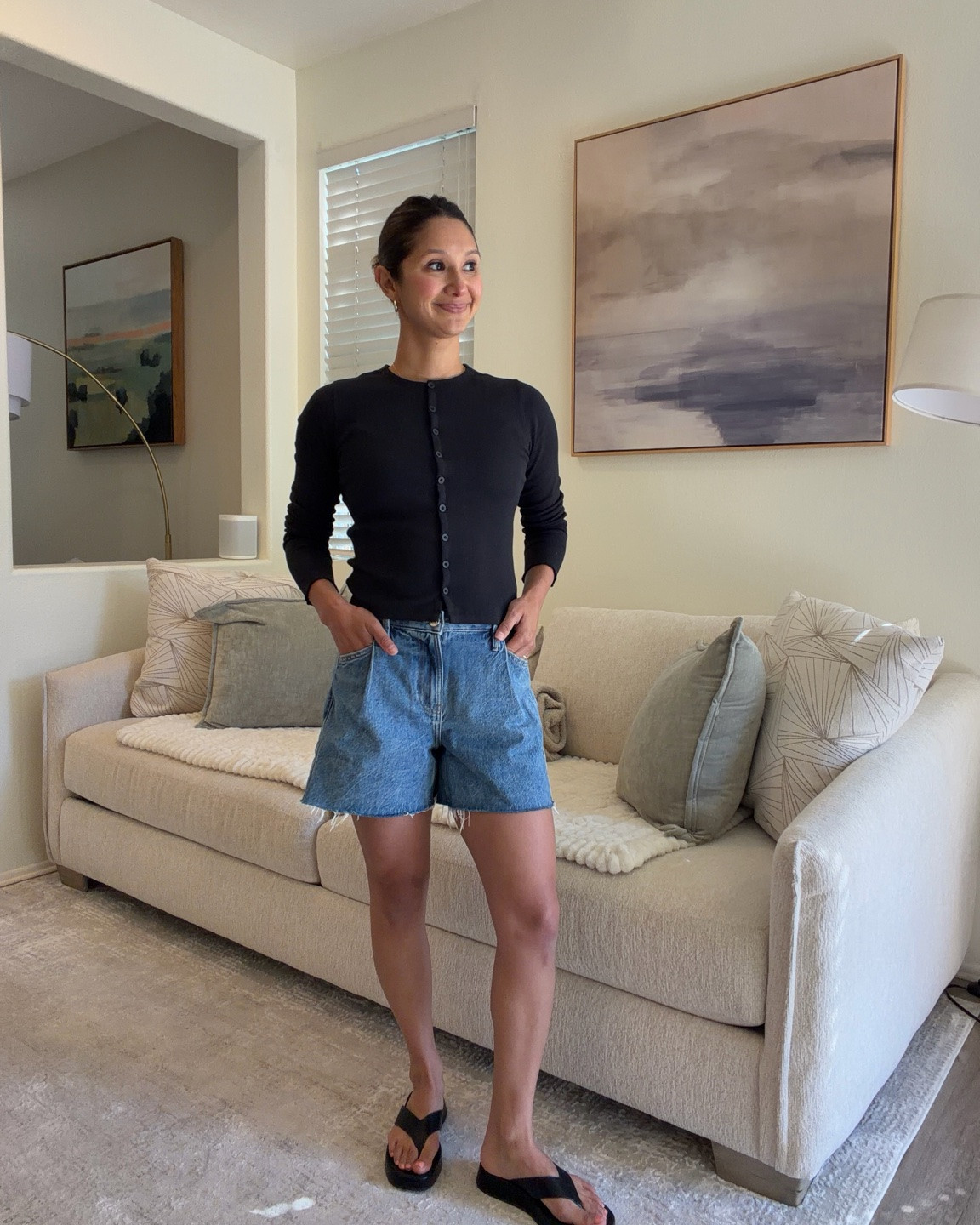 This black YPB button-down is the kind of layering piece you’ll wear year-round.

I styled mine with denim shorts and black sandals for an effortless casual look, but it would look just as good with jeans, leggings, or over a dress.

I opted for a size Small for a slightly looser fit. Love that it’s lightweight, versatile, and easy to style—exactly the kind of piece I love adding to my capsule wardrobe.

Part of the Abercrombie x LTK sale and definitely worth grabbing before it sells out.

#LTKxAbercrombie