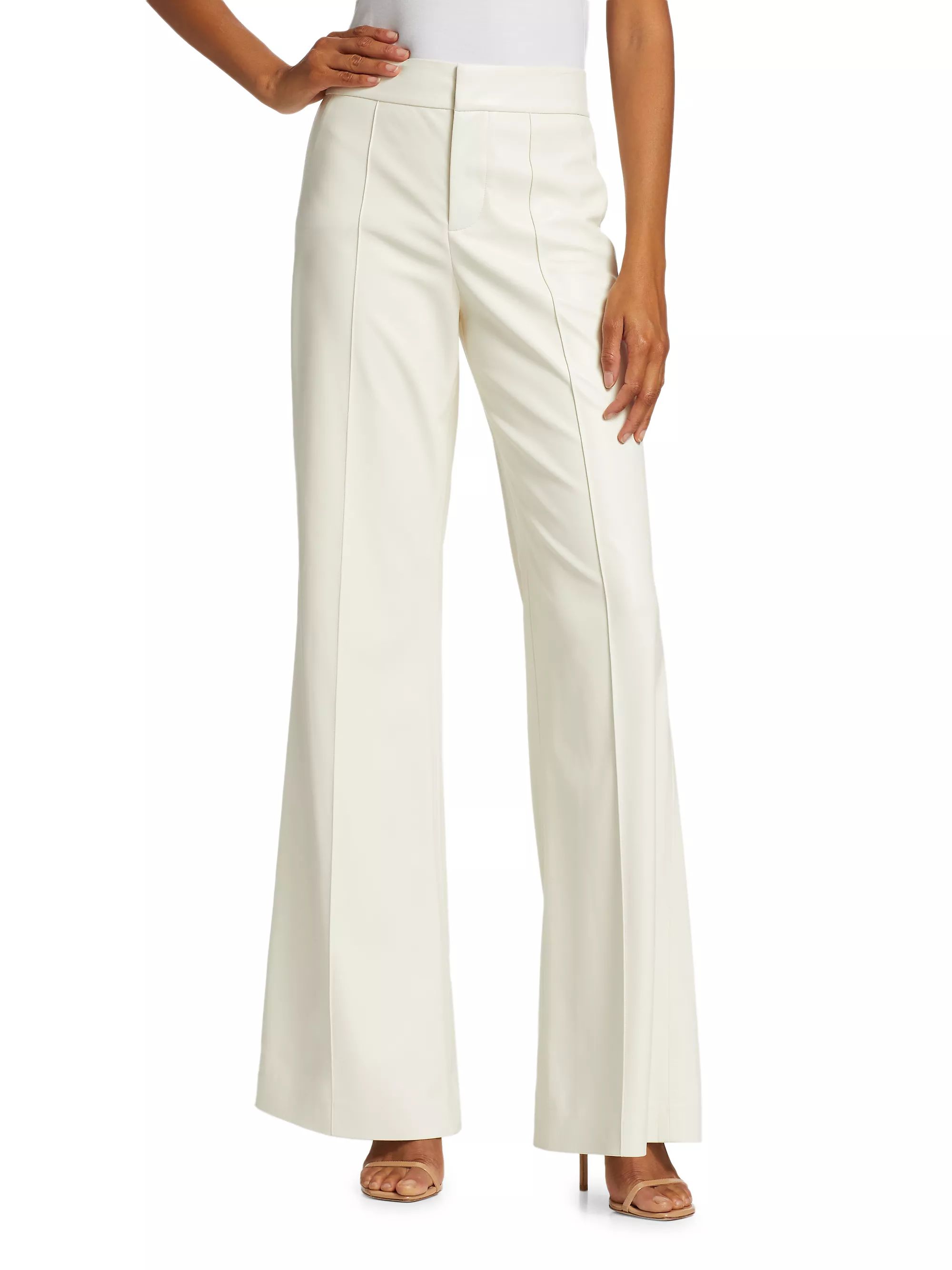 Dylan Faux Leather Flare Trousers | Saks Fifth Avenue