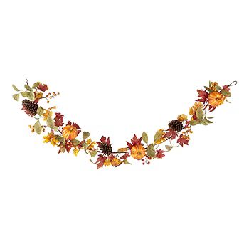 new!Layerings Autumn Market 6' Leaves & Pumpkin Garland | JCPenney