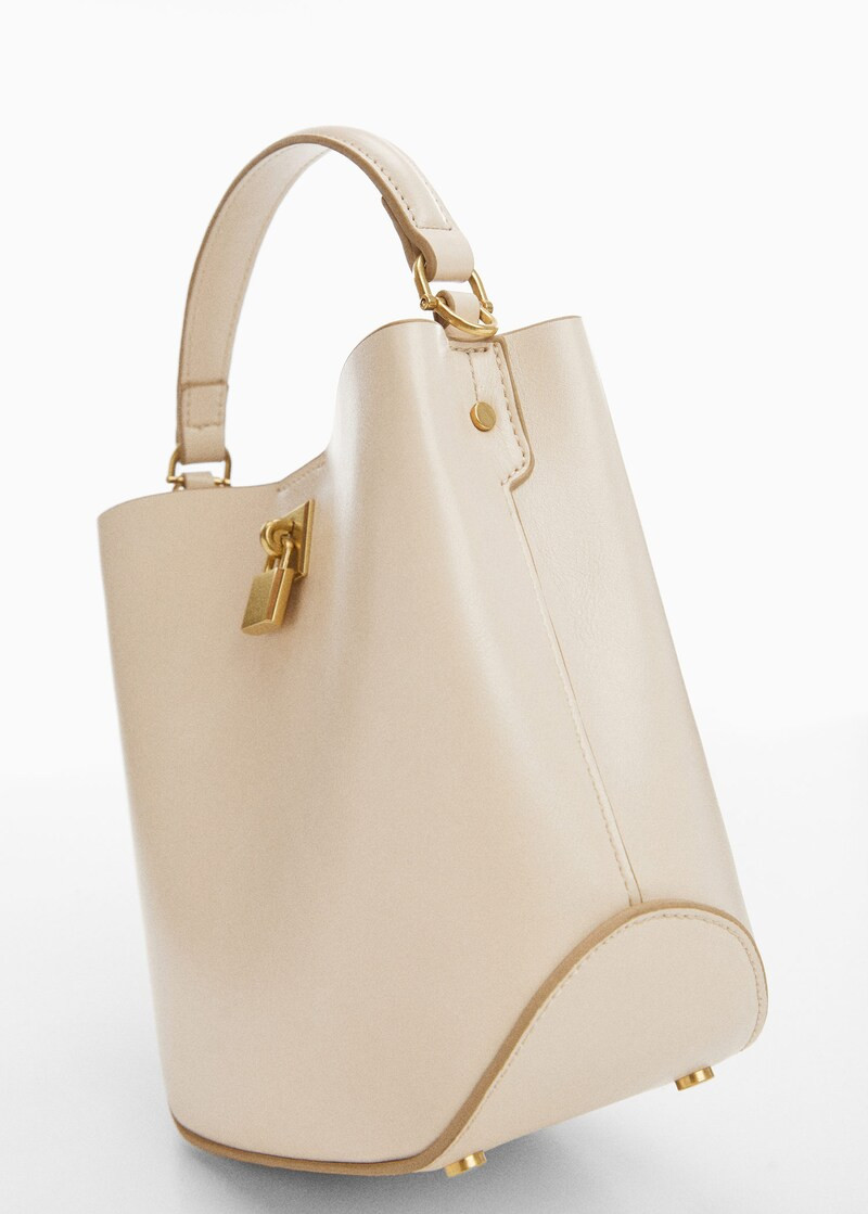 Mini-shopper with rear padlock -  Women | Mango USA | MANGO (US)