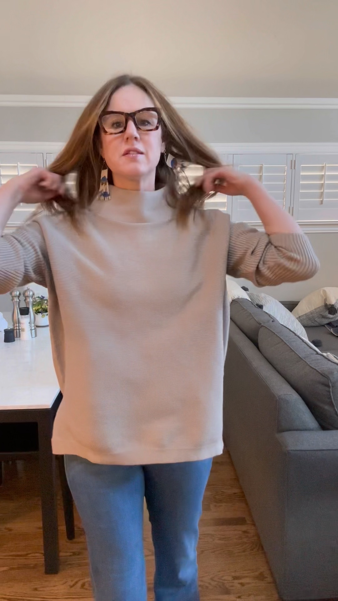 Amazon sweater!  Oversized and stylish perfect for jeans or leggings! 