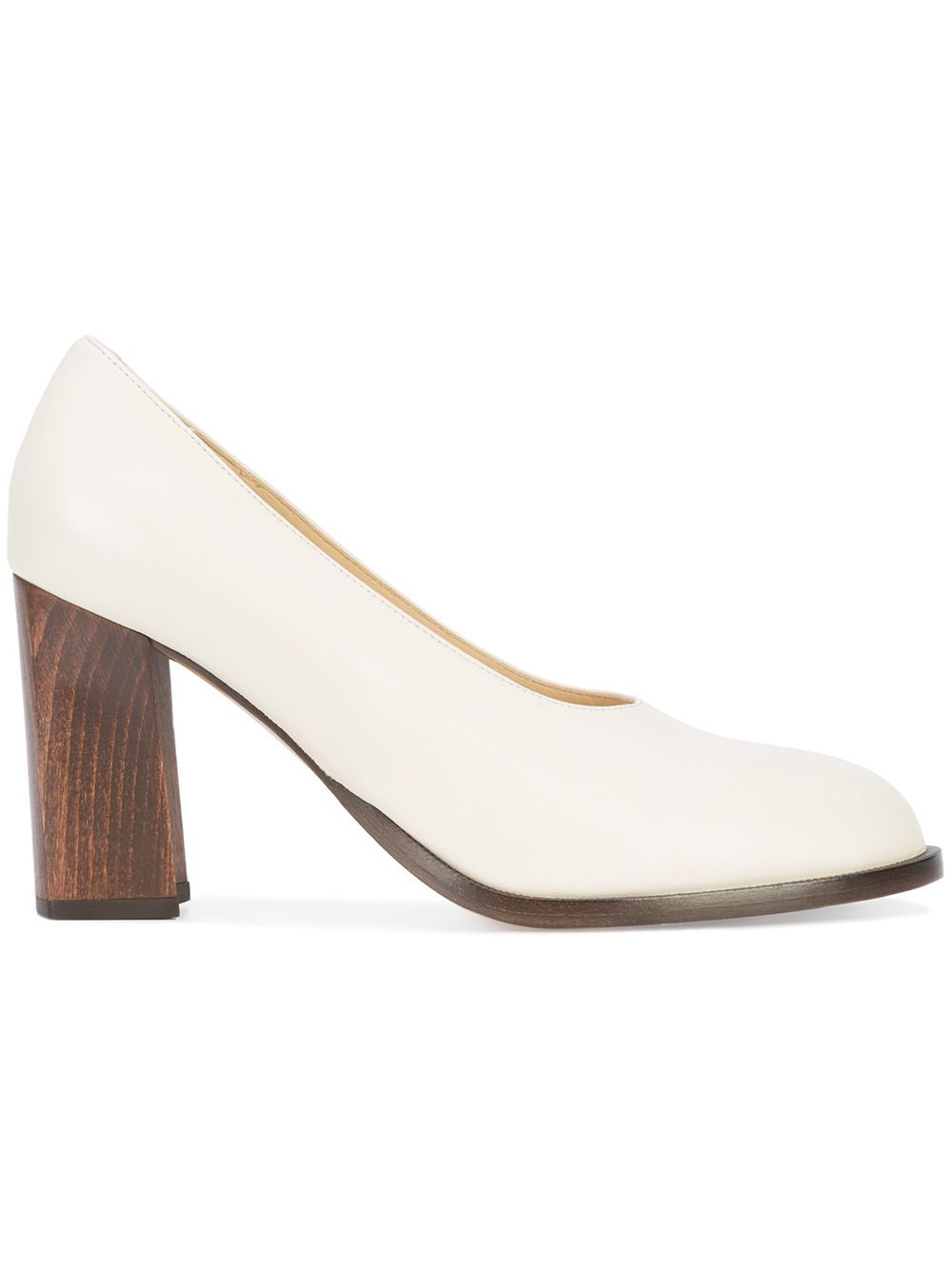 Co block heel pumps - White | FarFetch US