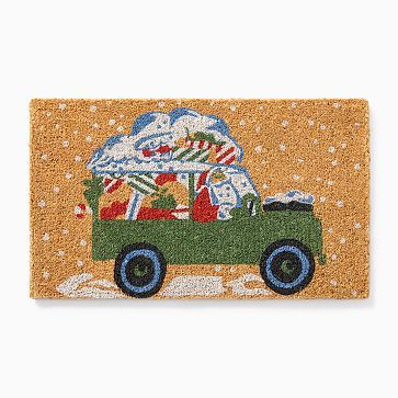 Santa's Land Rover Doormat | West Elm (US)
