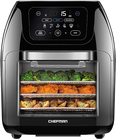 Multifunctional Digital Air Fryer+ Rotisserie, Dehydrator, Convection Oven, 17 Touch Screen Prese... | Amazon (US)
