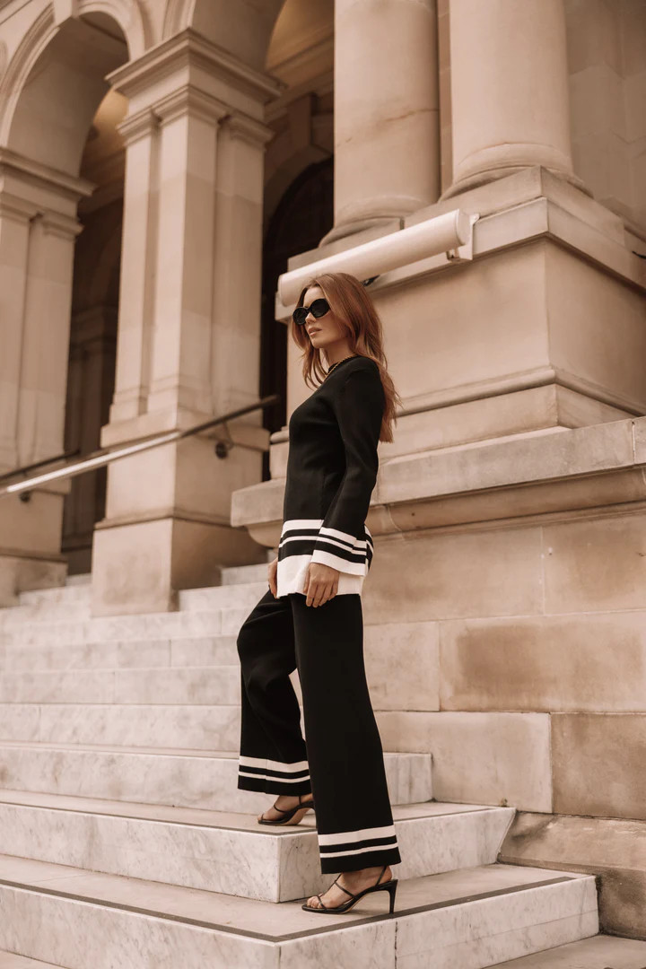 Lowell Pants - Black Off White | Petal & Pup (AU)