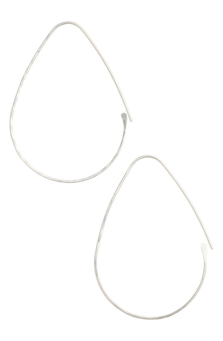 Threader Teardrop Hoop Earrings | Nordstrom