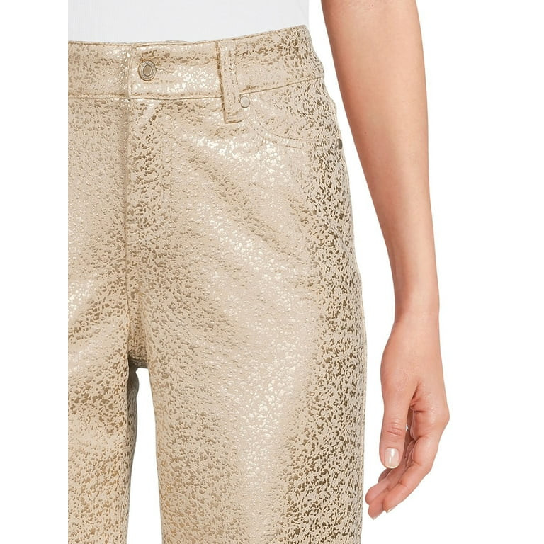 Time and Tru Women's Metallic Cargo Pants - Walmart.com | Walmart (US)
