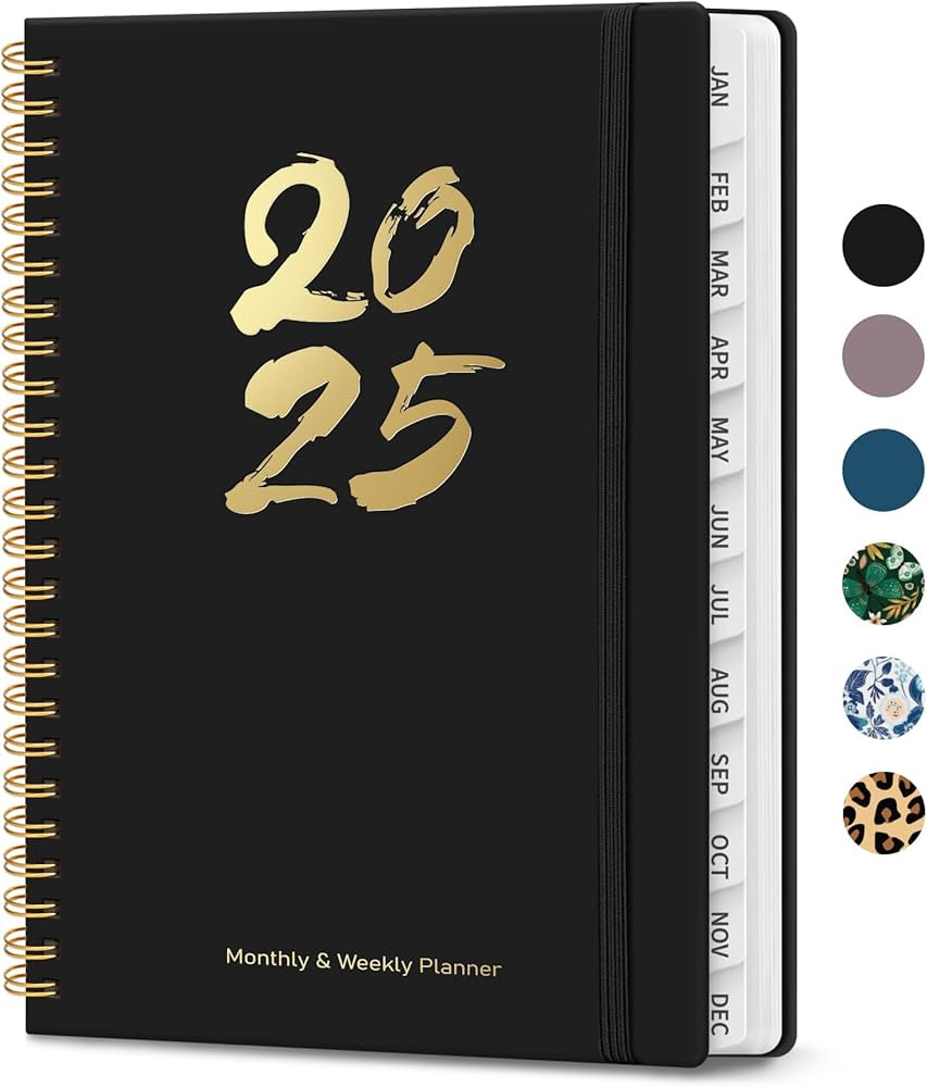 2025 Planner, Weekly and Monthly Calendar Planner Book (Jan 2025 - Dec 2025), Hardcover Planner 2... | Amazon (US)
