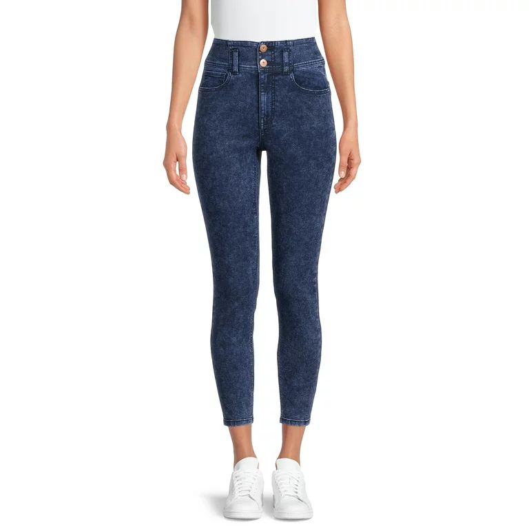 No Boundaries Juniors' Super High Rise Mom Jeans | Walmart (US)