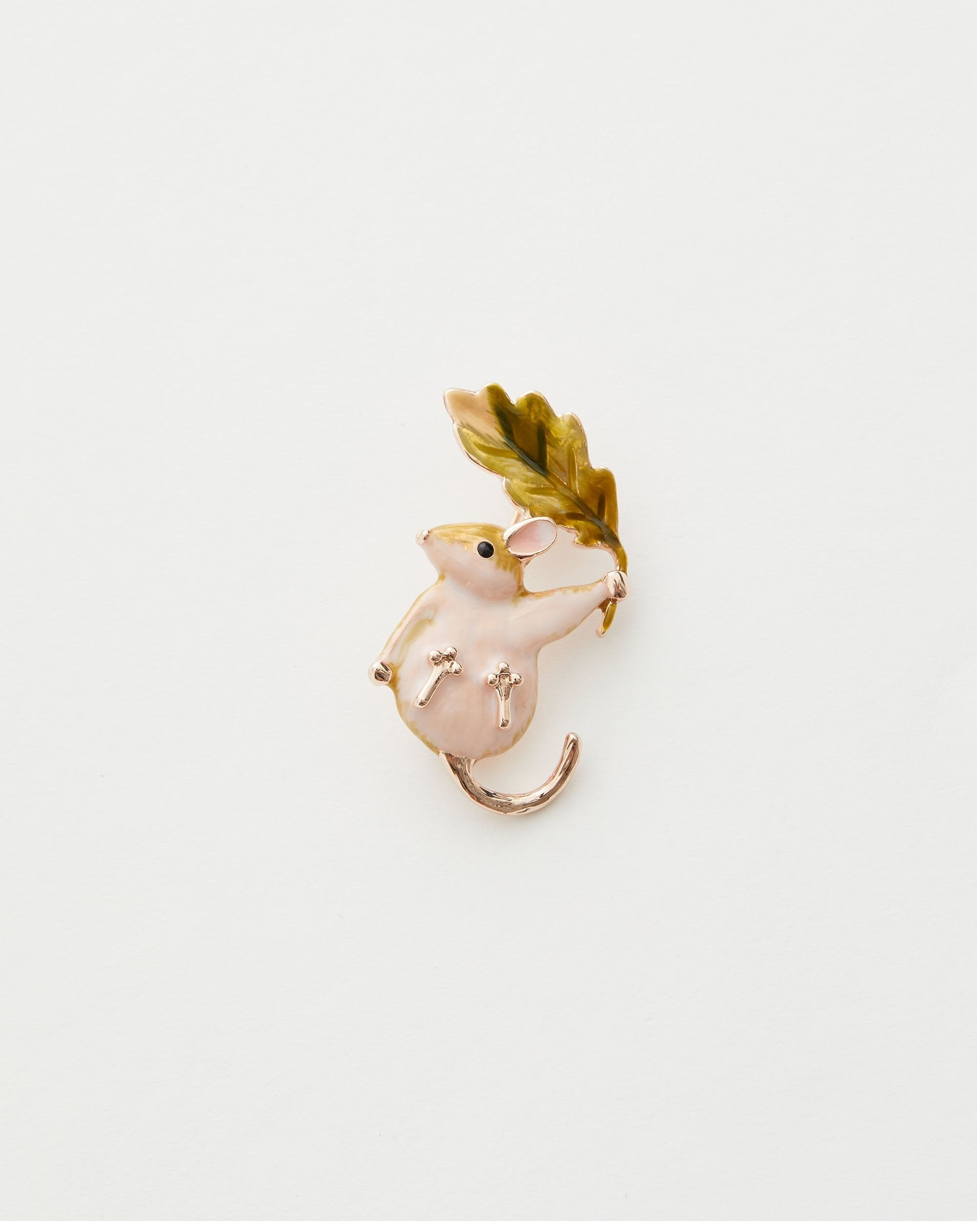 Enamel Dormouse Brooch | Fable England
