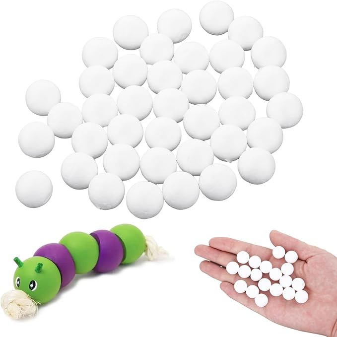 cobee 200 Pcs White Craft Foam Balls, 0.6-inch Round Foam Balls, Small Foam Balls Polystyrene Cra... | Amazon (US)