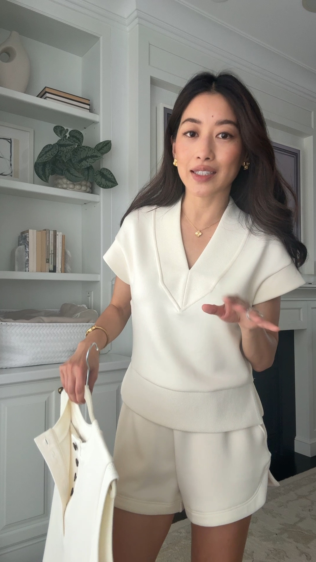 Sizing below. Try code HELLOVARLEY on a first order!
• held at beginning of video: Marla tank xxs
• Gracee v-neck cap sleeve top xxs
• Coulter shorts xxs, 3.5" inseam. 
For double soft fabric I machine wash cold inside out in a mesh bag and hang dry, no issues after regular wear.

@varley #InVarley #ad

Summer matching set, busy mom style, athleisure lounge set, travel

#LTKPetite #LTKTravel #LTKootd