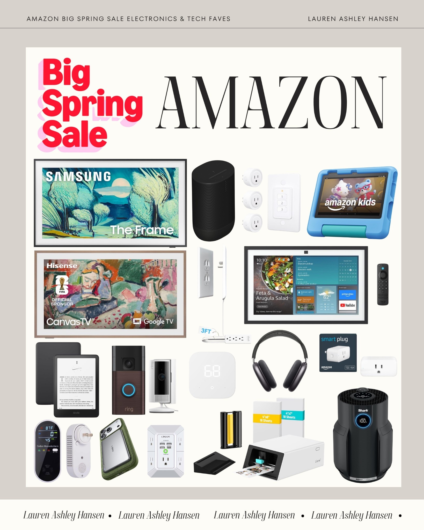 Amazon's Big Spring Sale is still going on and the deals are amazing! I've rounded up the best in technology and electronics—everything from TVs to music, phone chargers, sound systems, security systems, and more!

#LTKHome #LTKSaleAlert