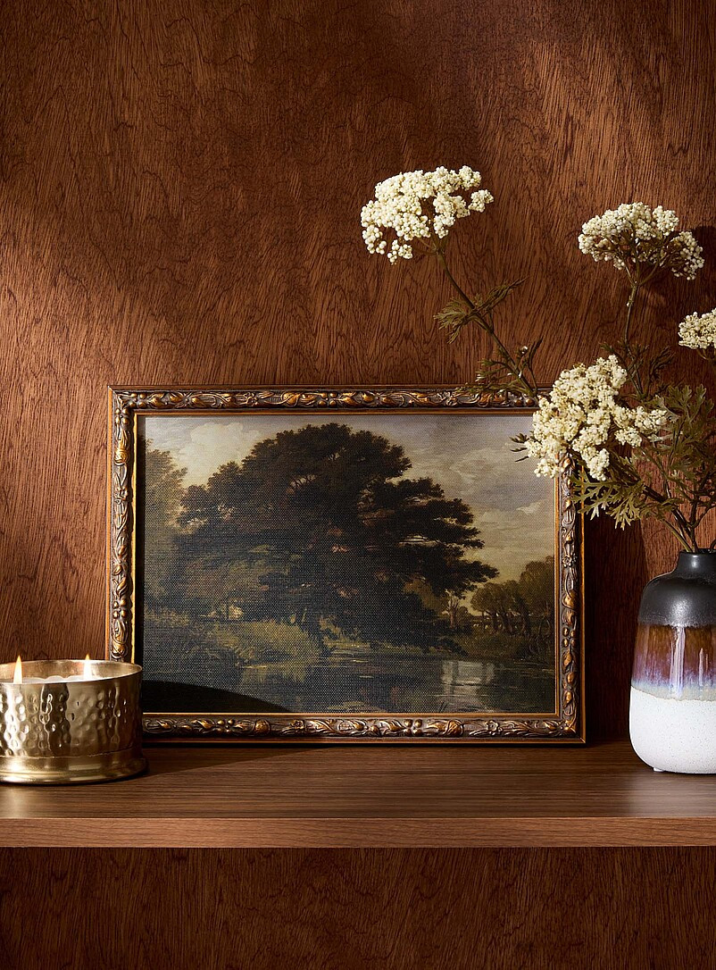 Sous l'arbre ancien retro art print | Simons