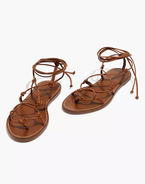 The Boardwalk Lace-Up Sandal | Madewell