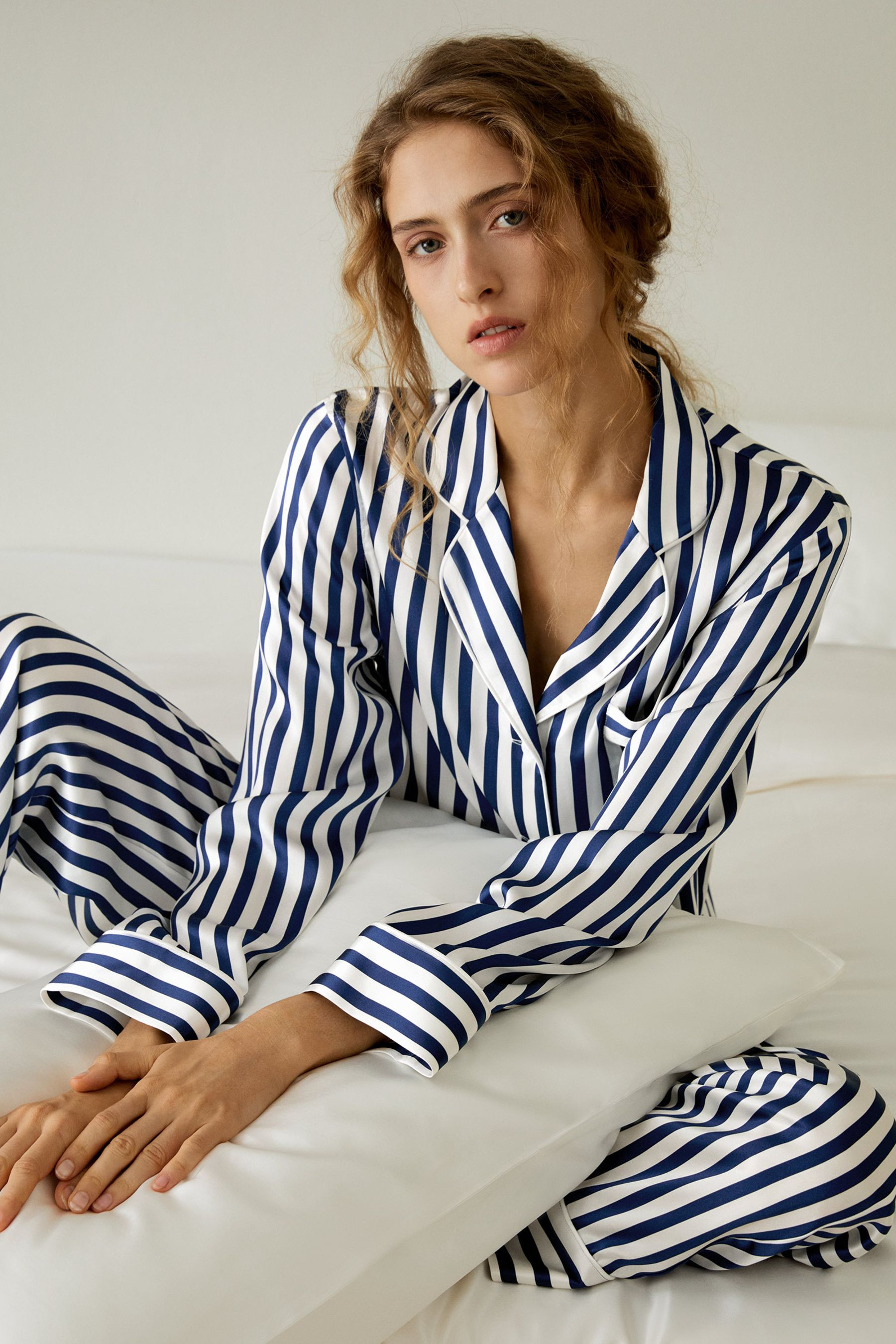 Amalfi Streifen Pyjama-Set | LILYSILK