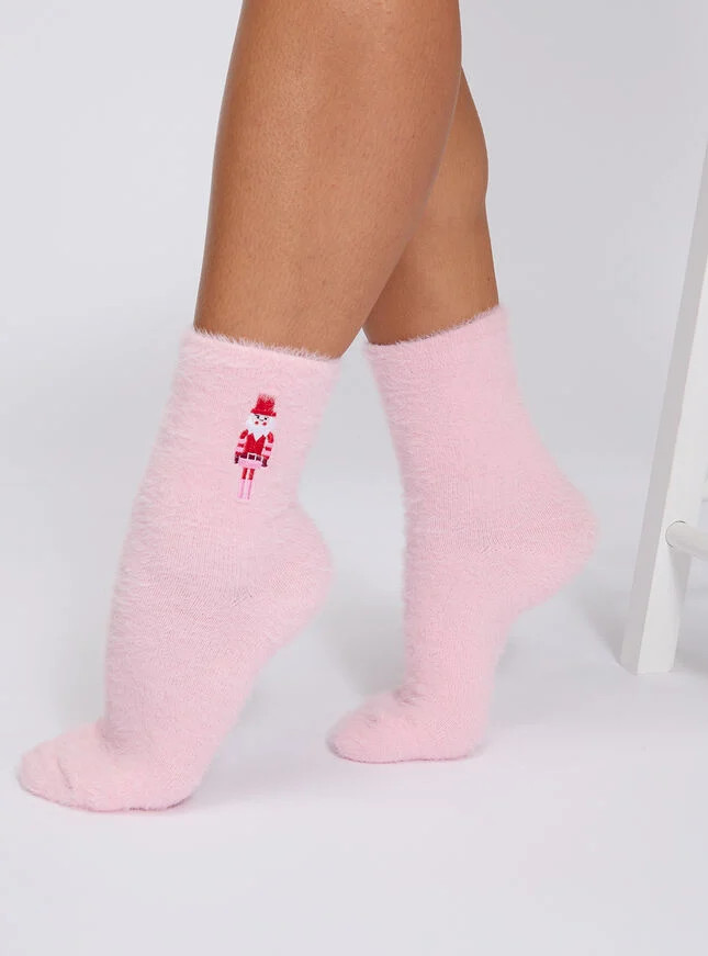 Nutcracker Fluffy Ankle Socks | Boux Avenue | Boux Avenue (UK)