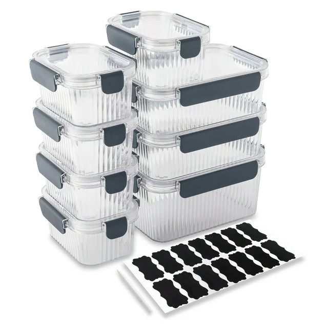 Thyme & Table 18 Piece Food Storage Container Set, Blue - Walmart.com | Walmart (US)