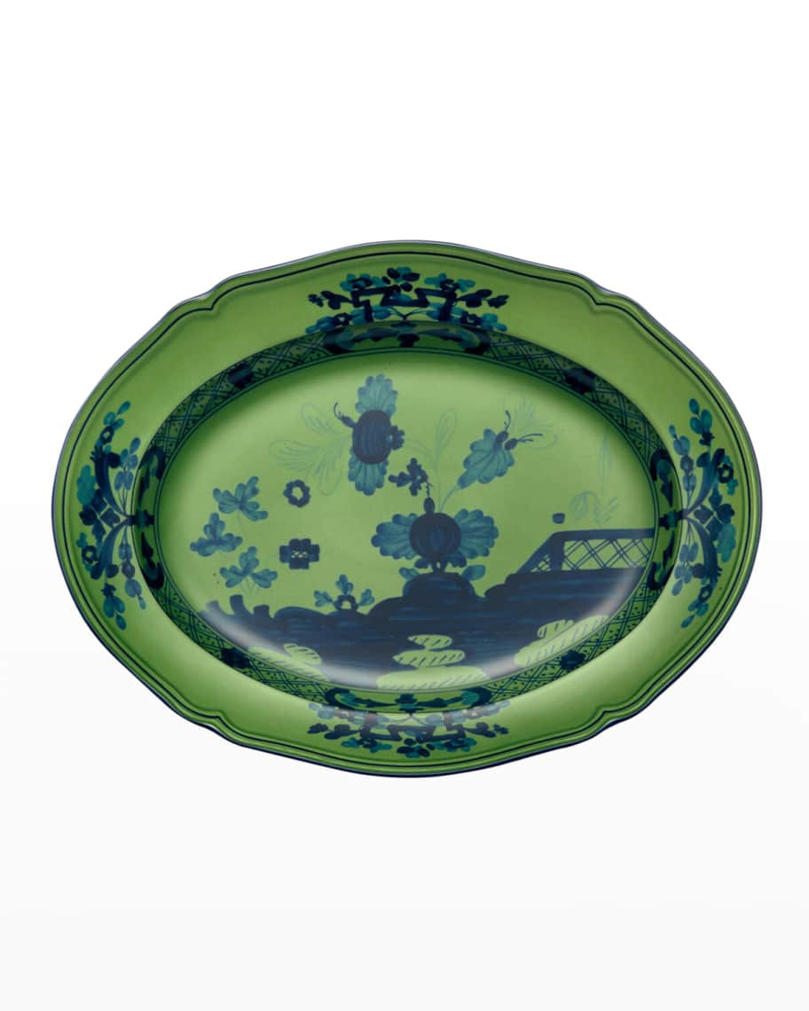 GINORI 1735 Antico Doccia Oval Flat Platter | Neiman Marcus