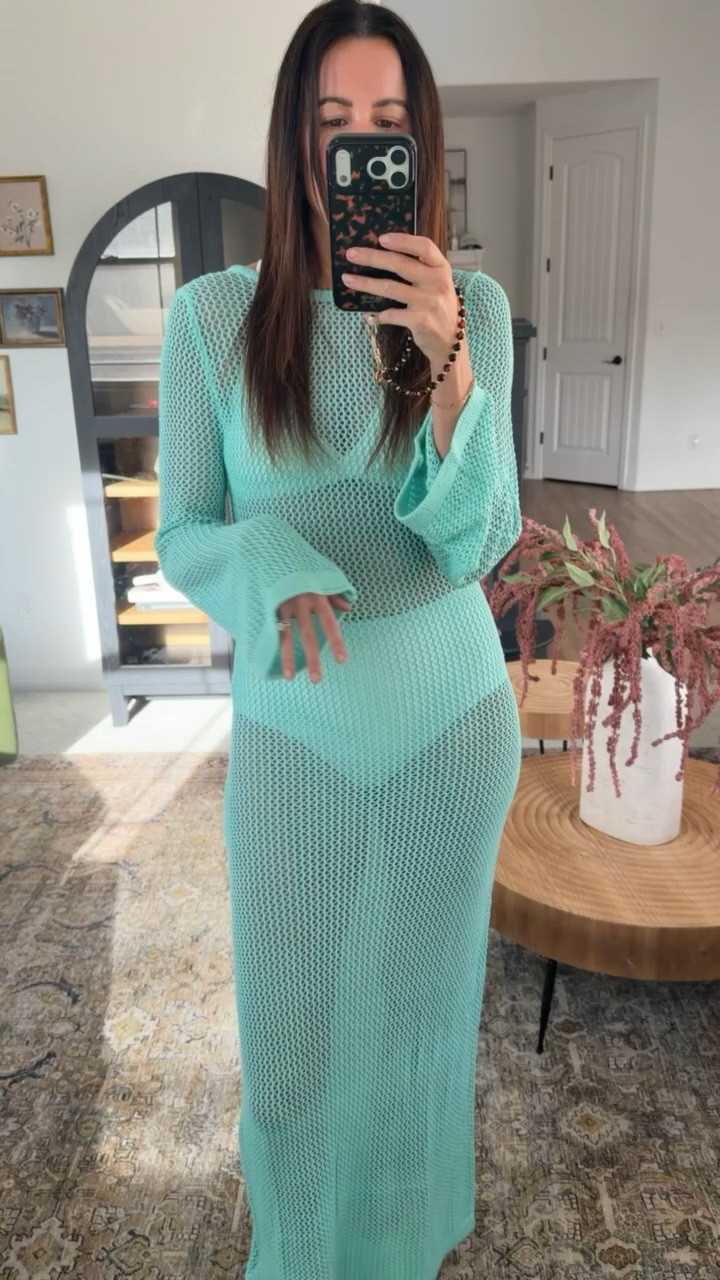 This swim cover up maxi is so pretty and works out great for an extra layer!

#LTKmomlife #LTKootd #LTKSwim