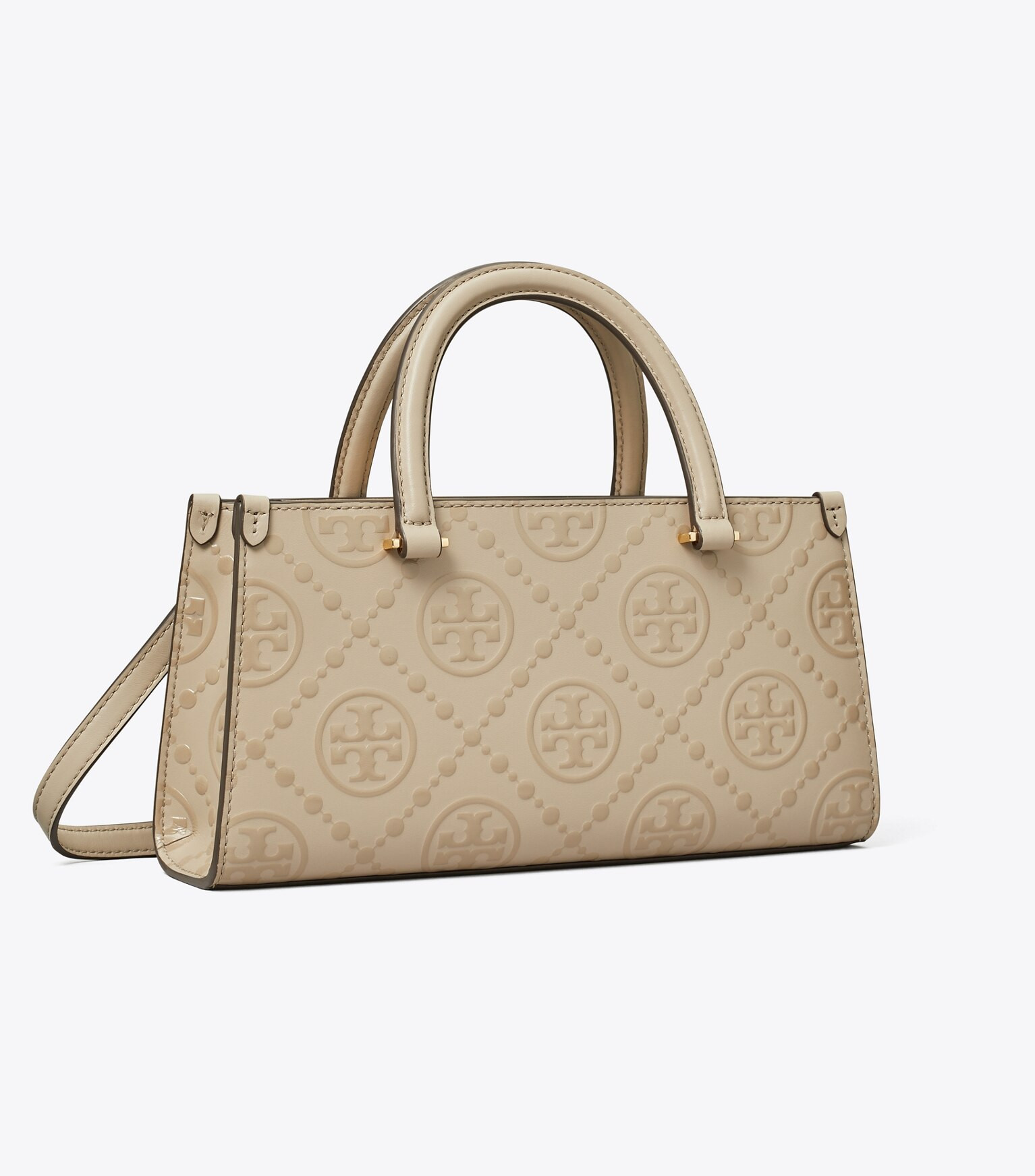 T MONOGRAM EMBOSSED SMALL RECTANGULAR TOTE | Tory Burch (US)
