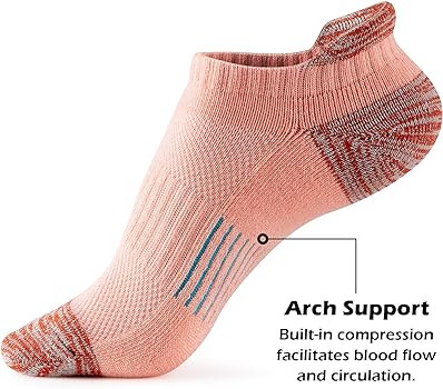 Gonii Ankle Socks Womens Running Athletic No Show Socks Cushioned 5-Pairs | Amazon (US)
